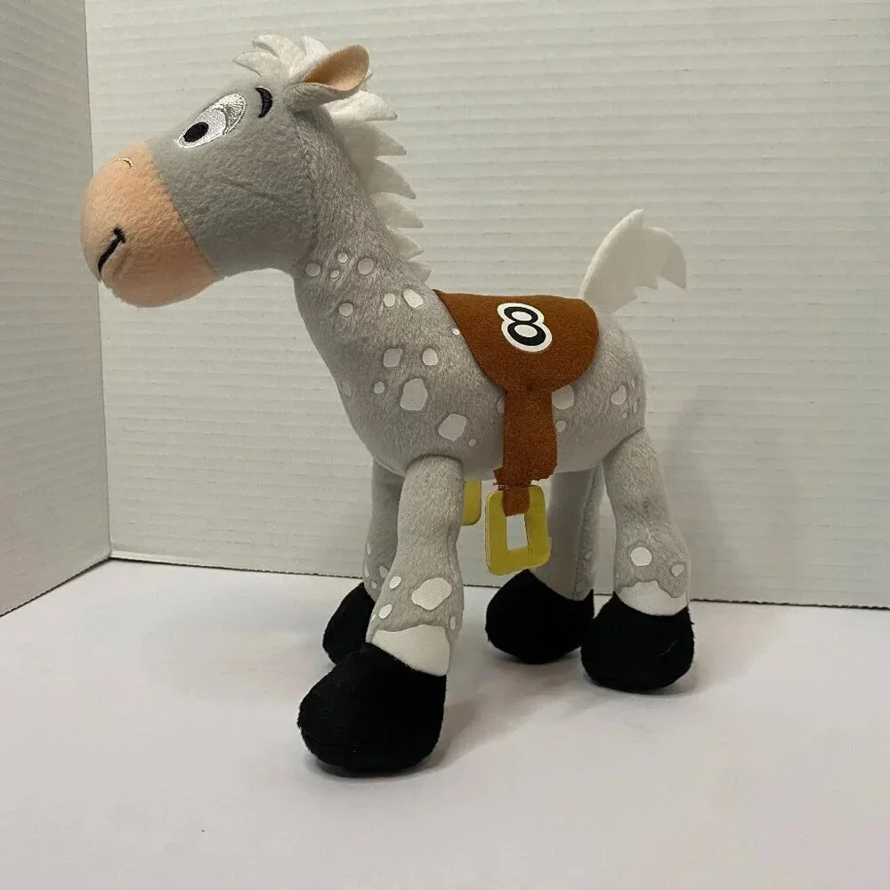 Disney Parks Bullseye Gray Horse #8 Plush Soft Toy Stuffed Animal 9